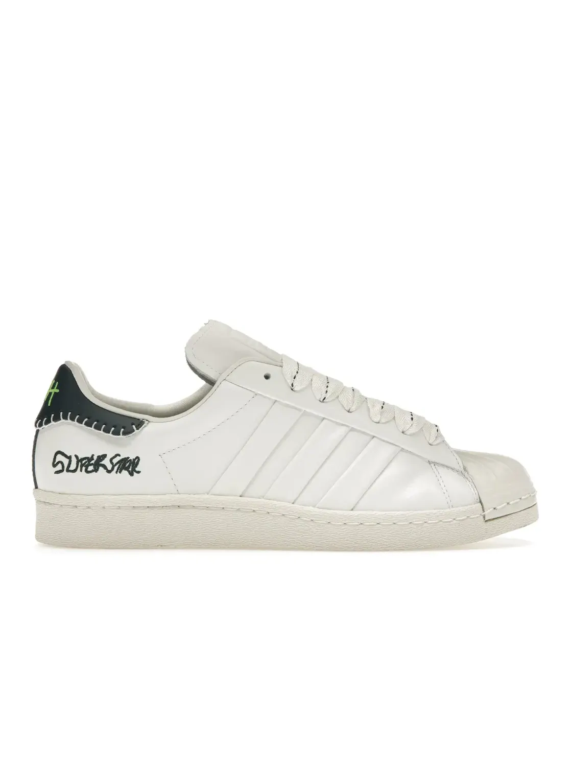 Мужские кроссовки лимитированной серии Adidas Superstar Jonah Hill — изображение 1 из 4, белый/зеленый/белый