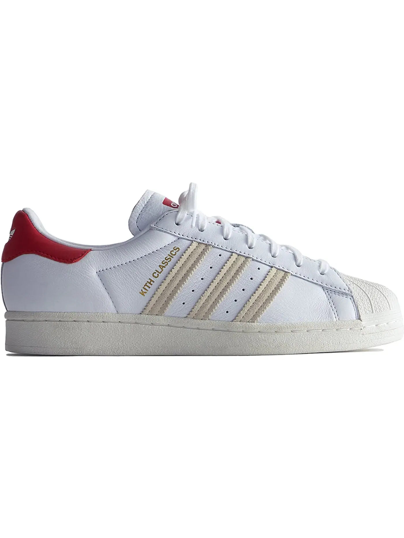 Мужские кеды Lifestyle с принтом Adidas Superstar Adidas — изображение 1 из 1, белый/красный