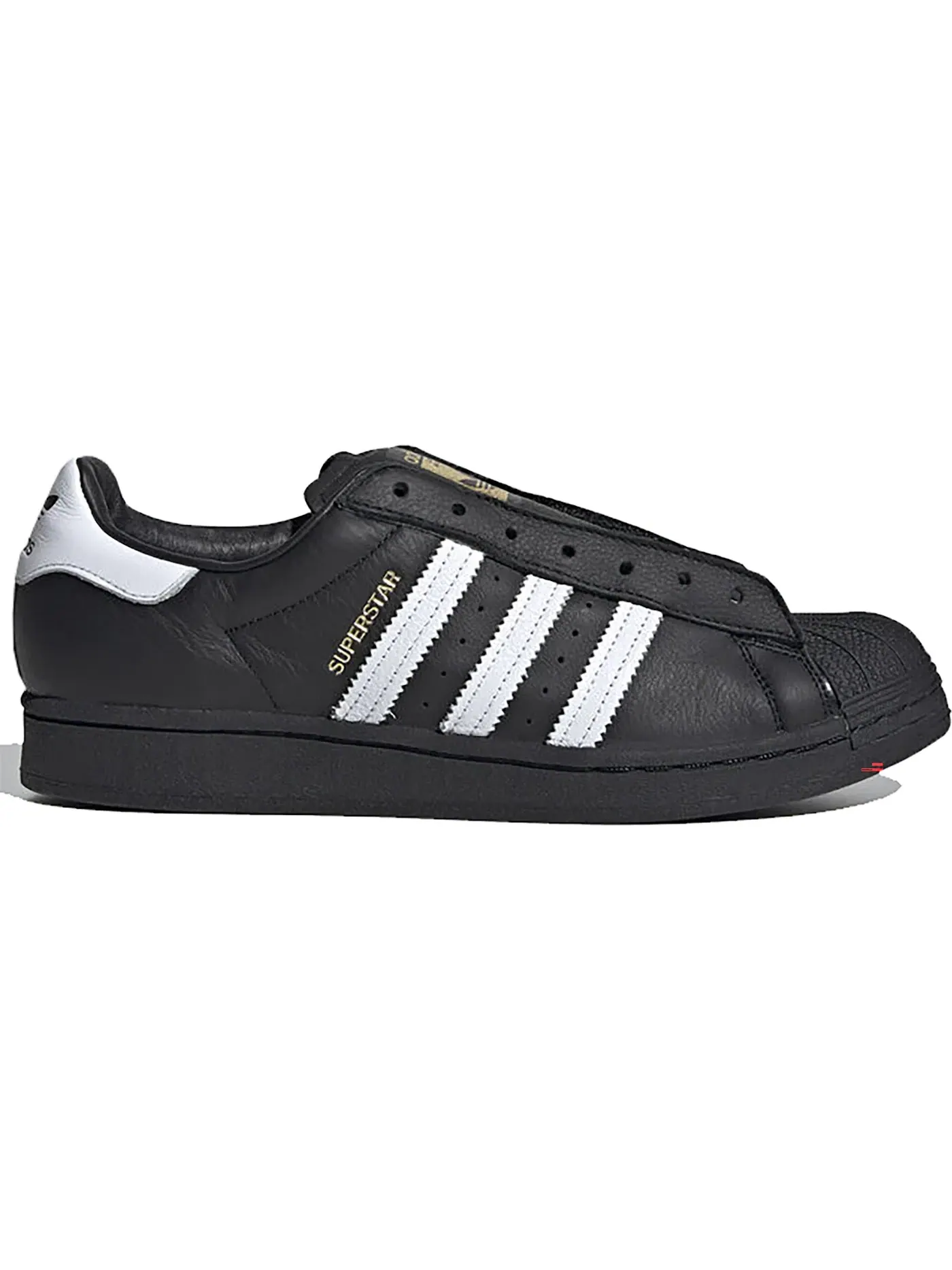 Мужские кроссовки без шнурков Adidas Superstar Laceless — изображение 1 из 1, черный/белый/черный
