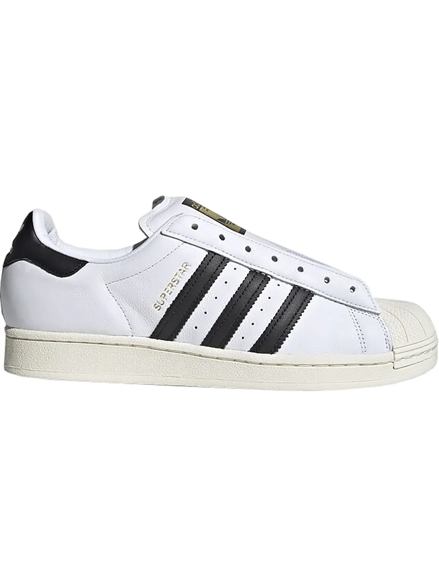 Мужские кроссовки без шнуровки Adidas Superstar — изображение 1 из 1, белый/черный/белый