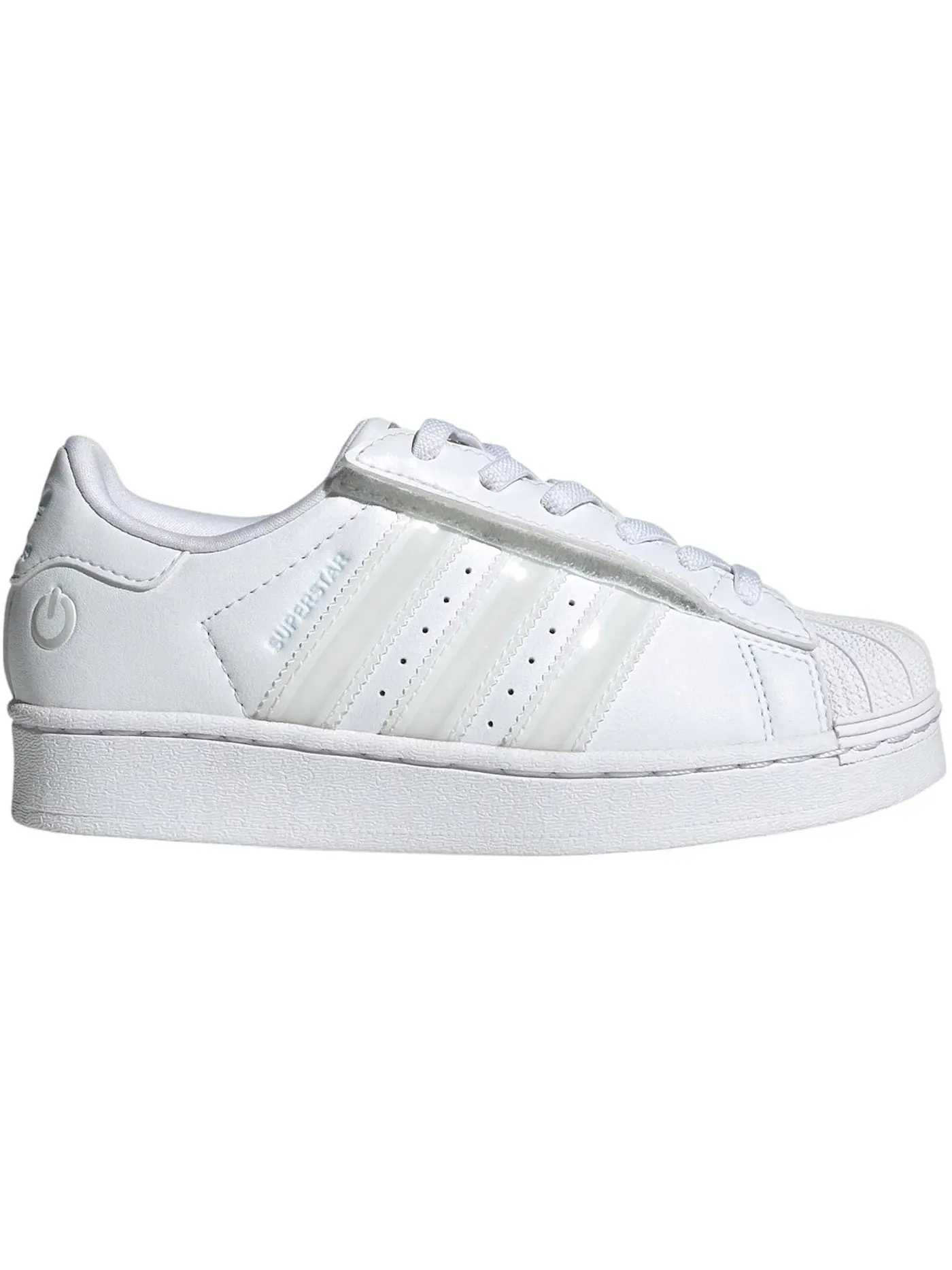 Детские кроссовки для мальчиков с LED-подсветкой Adidas Superstar LED Lights Comfort Closure — изображение 1 из 1, белый