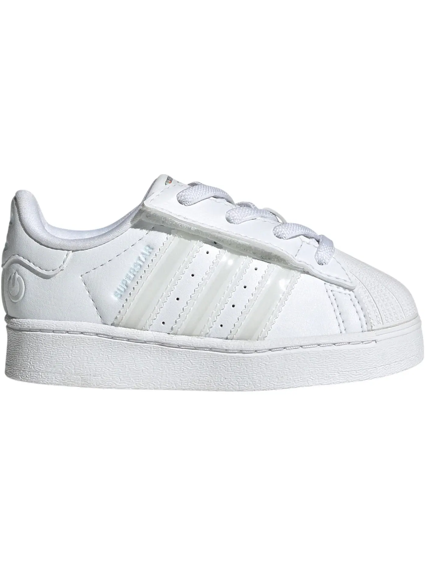 Детские кроссовки с LED-подсветкой Adidas Superstar LED Lights Comfort Closure — изображение 1 из 1, белый