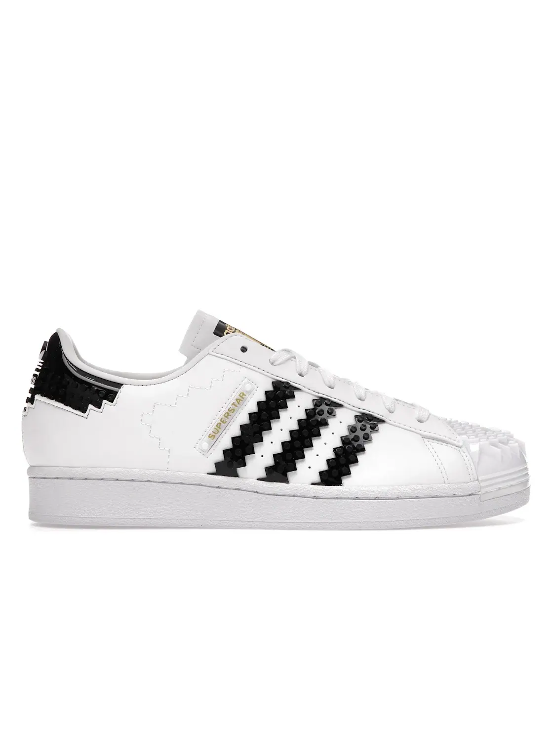 Мужские кроссовки Lifestyle с LEGO-дизайном Adidas Superstar — изображение 1 из 4, белый черный черный