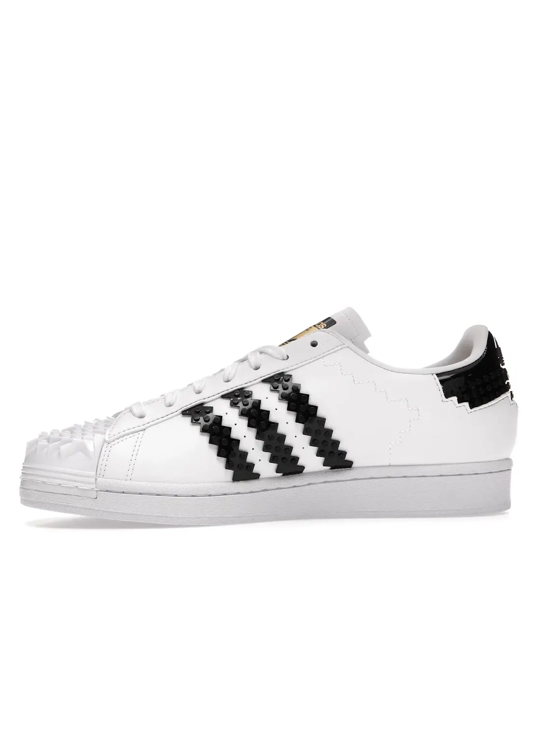 Мужские кроссовки Lifestyle с LEGO-дизайном Adidas Superstar — изображение 3 из 4, белый черный черный