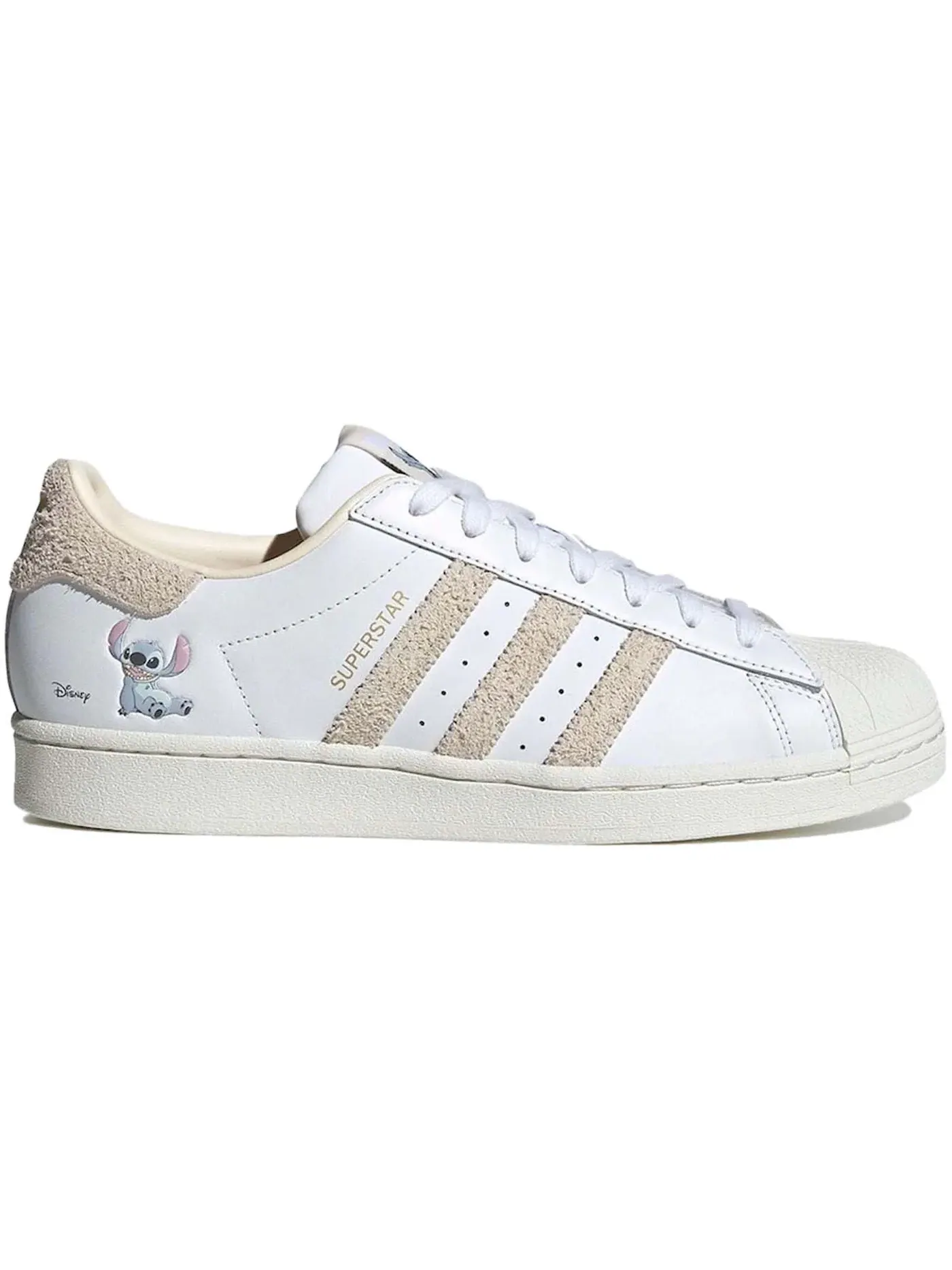 Мужские кроссовки с принтом Adidas Superstar Adidas — изображение 1 из 1, белый/бежевый/белый
