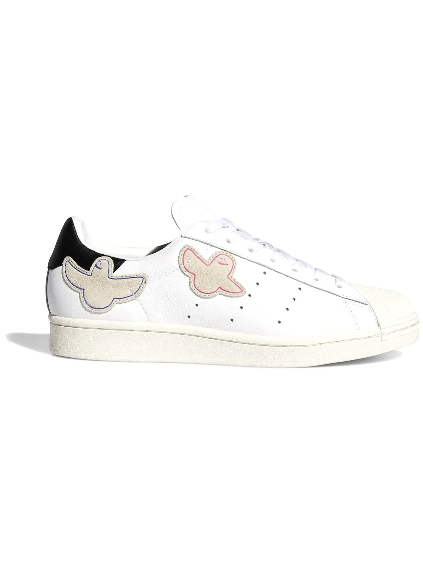 Мужские кроссовки Lifestyle с принтом Adidas Superstar Adidas — изображение 1 из 1, белый/черный-натуральный