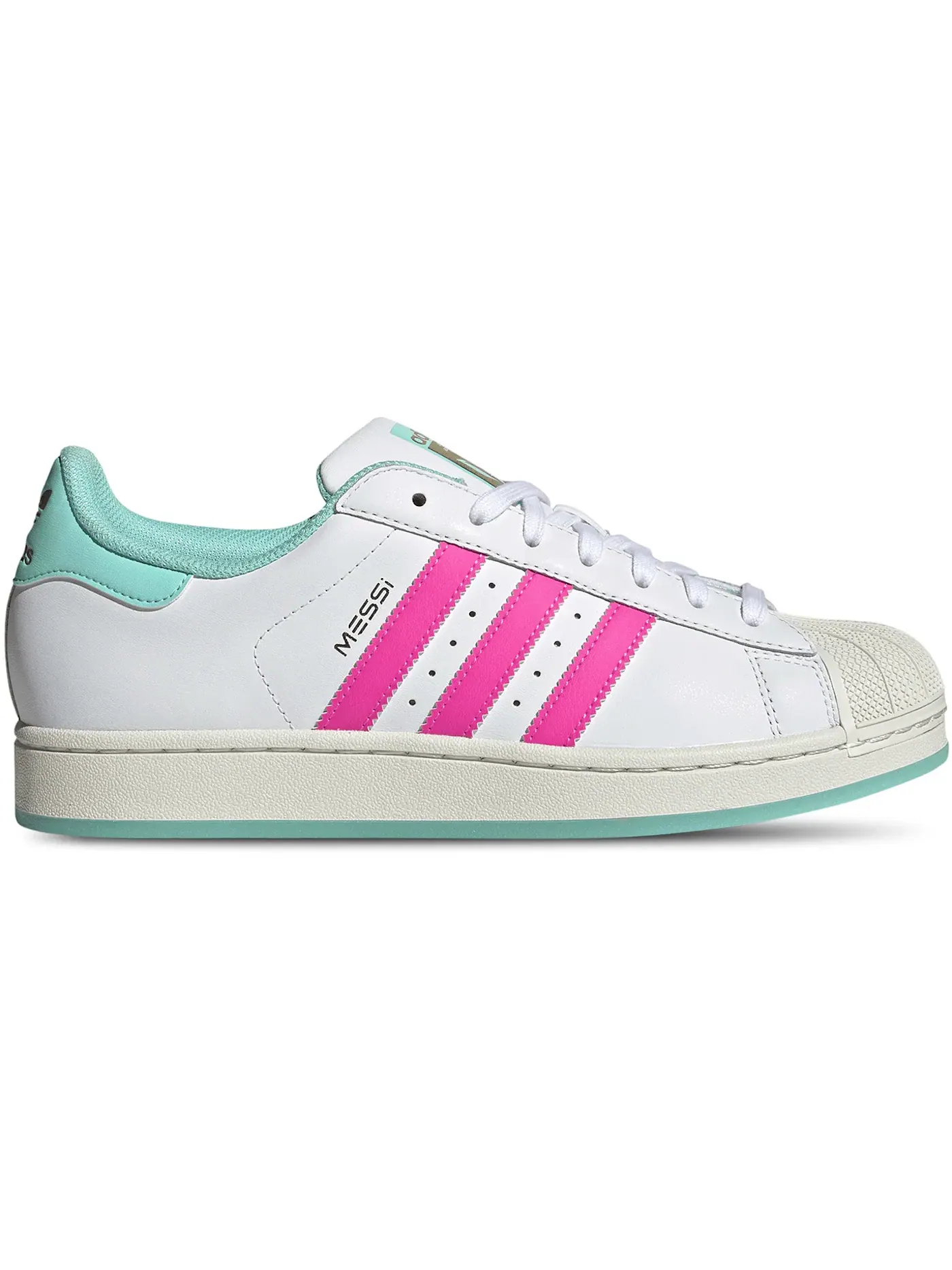 Мужские кроссовки lifestyle Adidas Superstar — изображение 1 из 1, белый/розовый/голубой