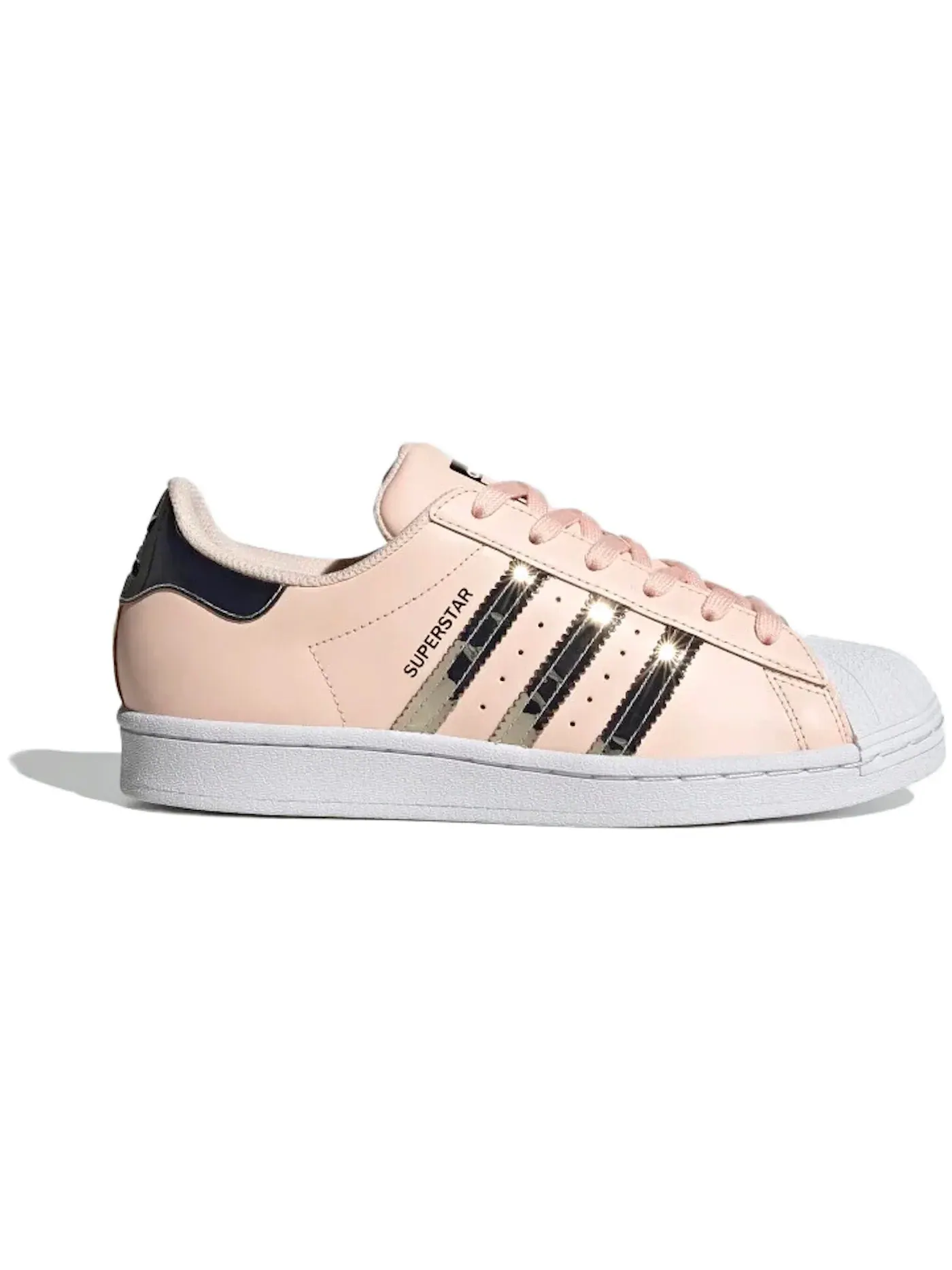 Женские кроссовки с металлическими полосками Adidas Superstar — изображение 1 из 1