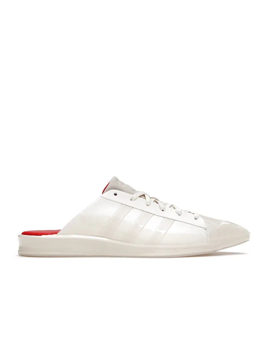 Женские кроссовки Lifestyle с принтом Adidas Superstar Mule Adidas — изображение 1 из 4, белый/красный