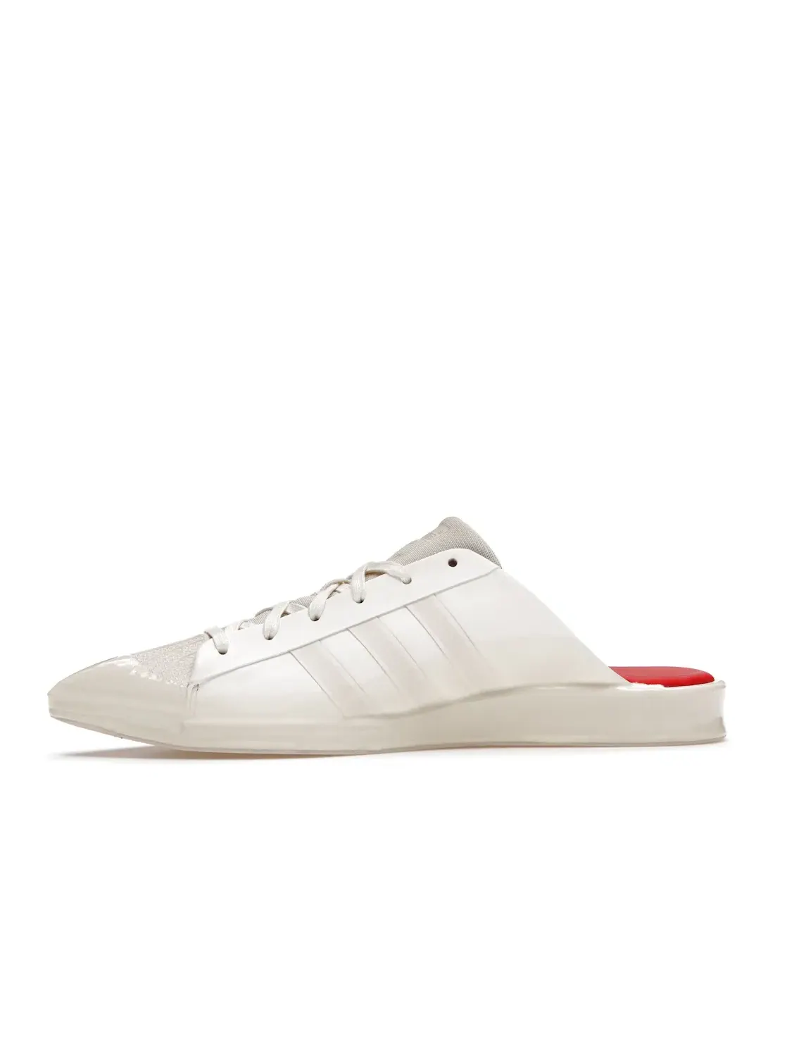 Женские кроссовки Lifestyle с принтом Adidas Superstar Mule Adidas — изображение 3 из 4, белый/красный