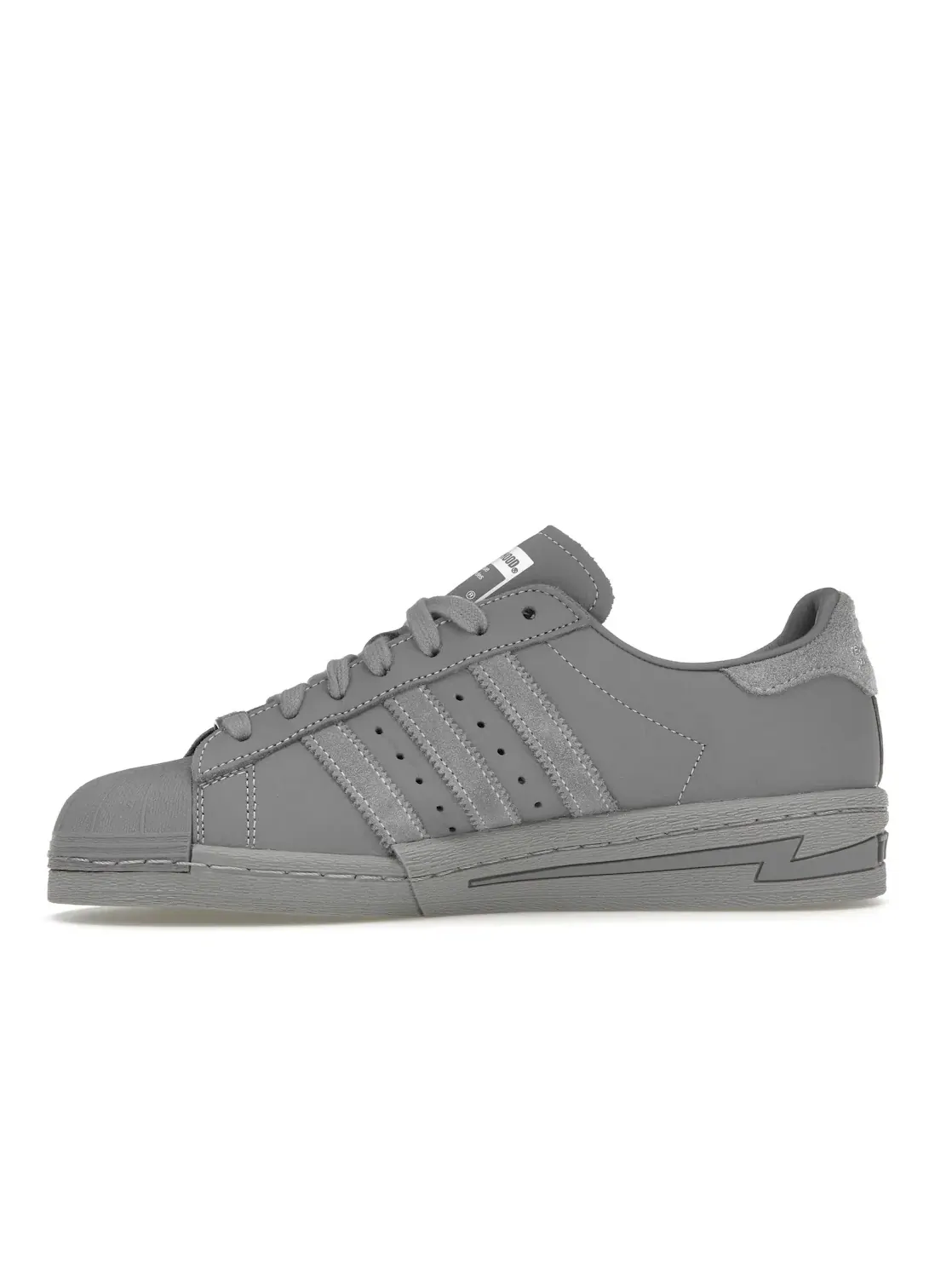 Мужские кроссовки Lifestyle с замшевыми вставками Adidas Superstar — изображение 3 из 4, серый/серый/белый