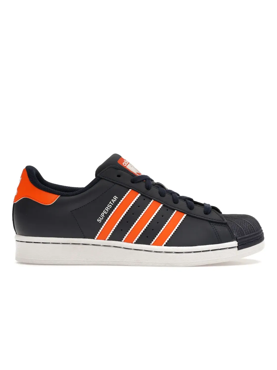 Мужские кроссовки Lifestyle Adidas Superstar — изображение 1 из 4, индиго/оранжевый/белый