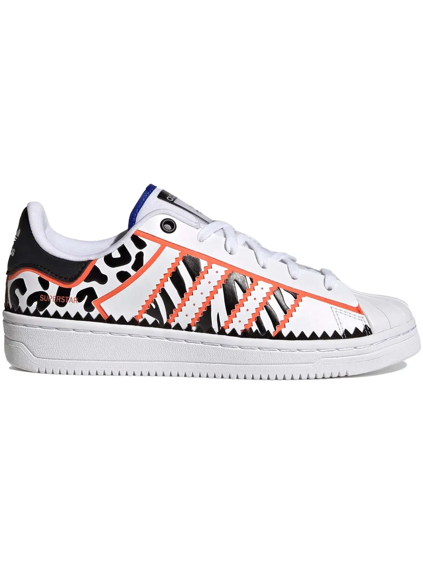 Женские кроссовки Lifestyle с технологией Tech Rich Adidas Superstar OT Tech — изображение 1 из 1, белый/черный/оранжевый