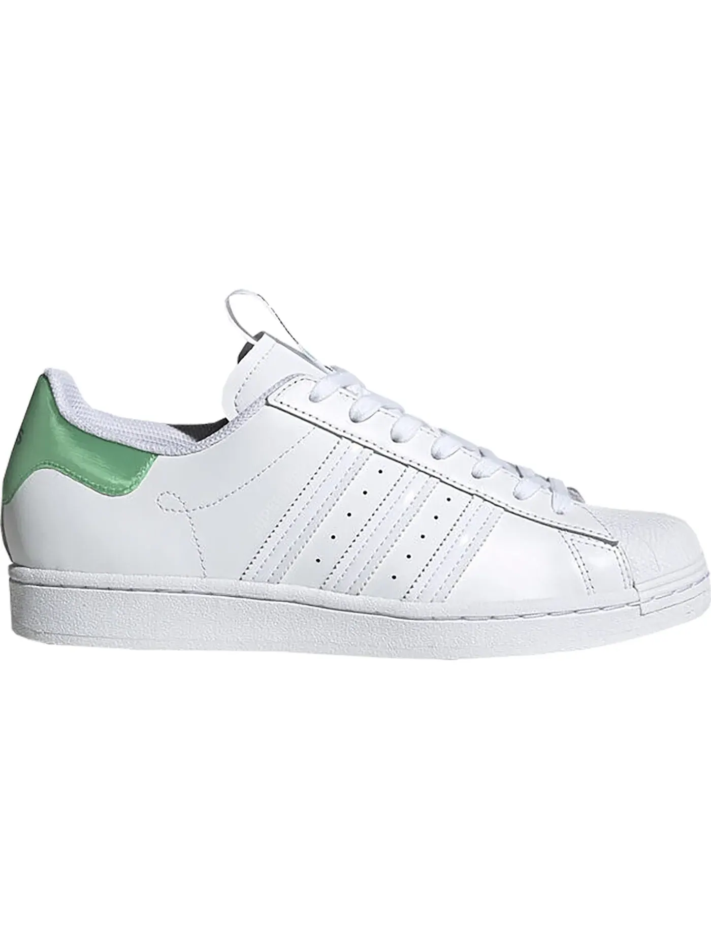 Мужские кроссовки lifestyle Adidas Superstar — изображение 1 из 1, белый/зеленый/синий