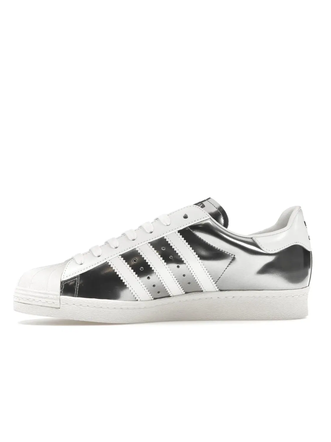 Мужские Кроссовки Классические Adidas Superstar Prada — изображение 3 из 4, серебристый металлик