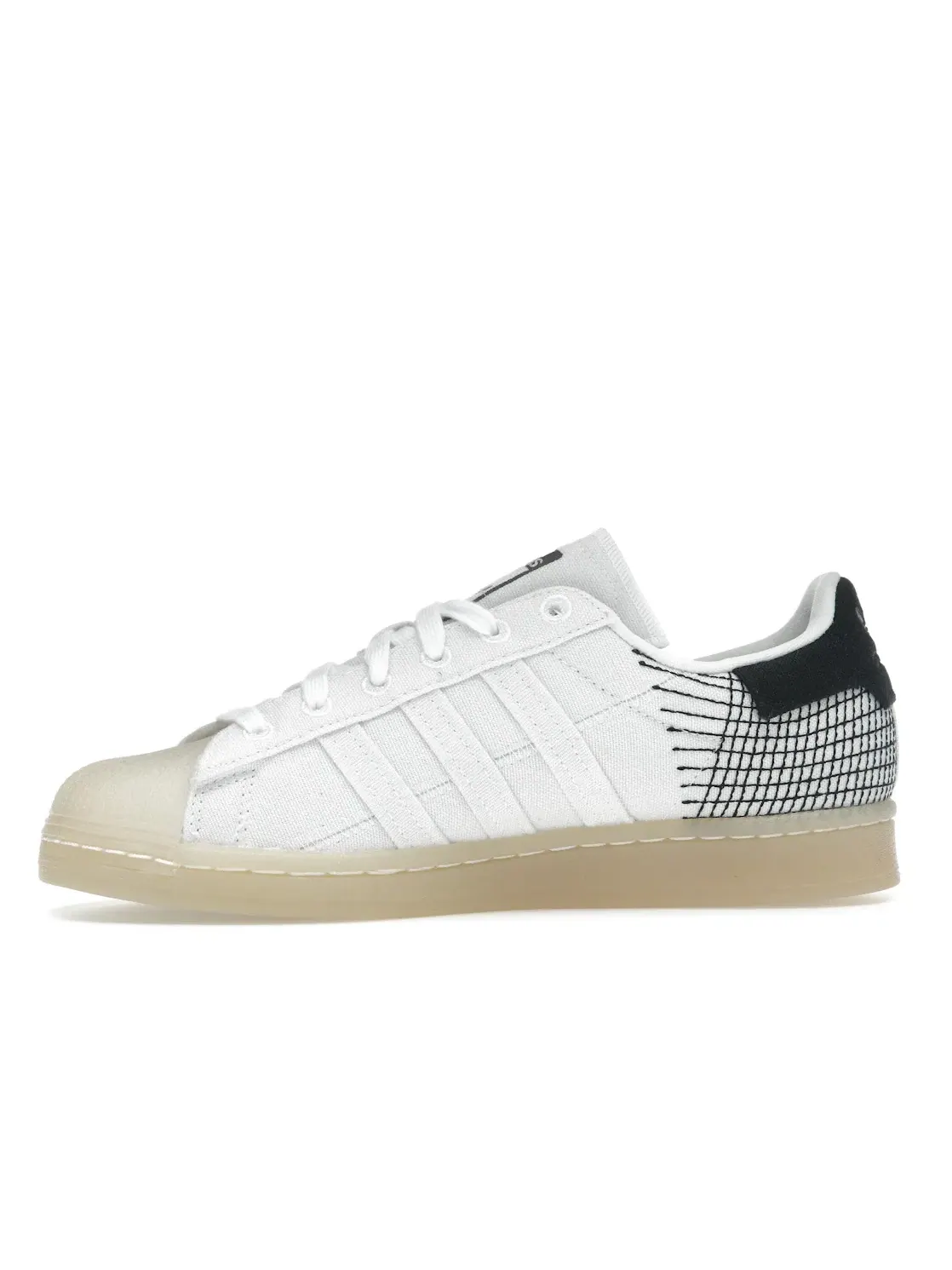 Мужские кроссовки Lifestyle с принтом Adidas Superstar Primeblue — изображение 3 из 4, белый/белый-черный