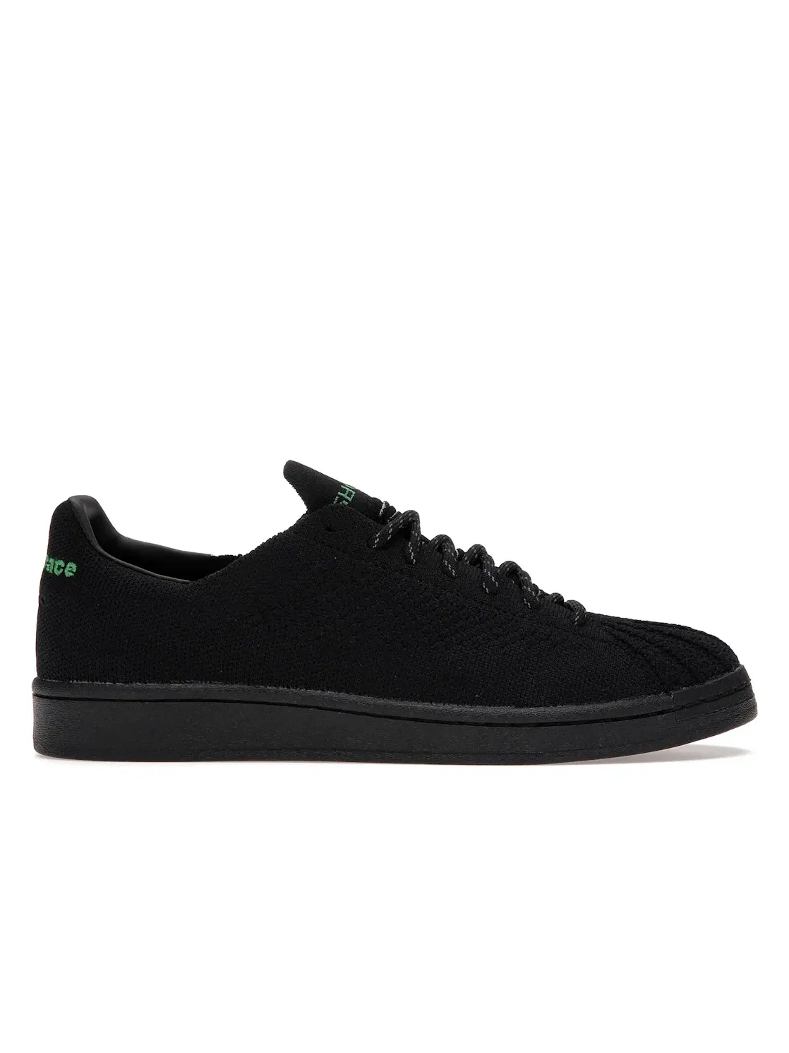 Мужские кроссовки Lifestyle с принтом Adidas Superstar Primeknit Pharrell — изображение 1 из 4, черный/черный/зеленый