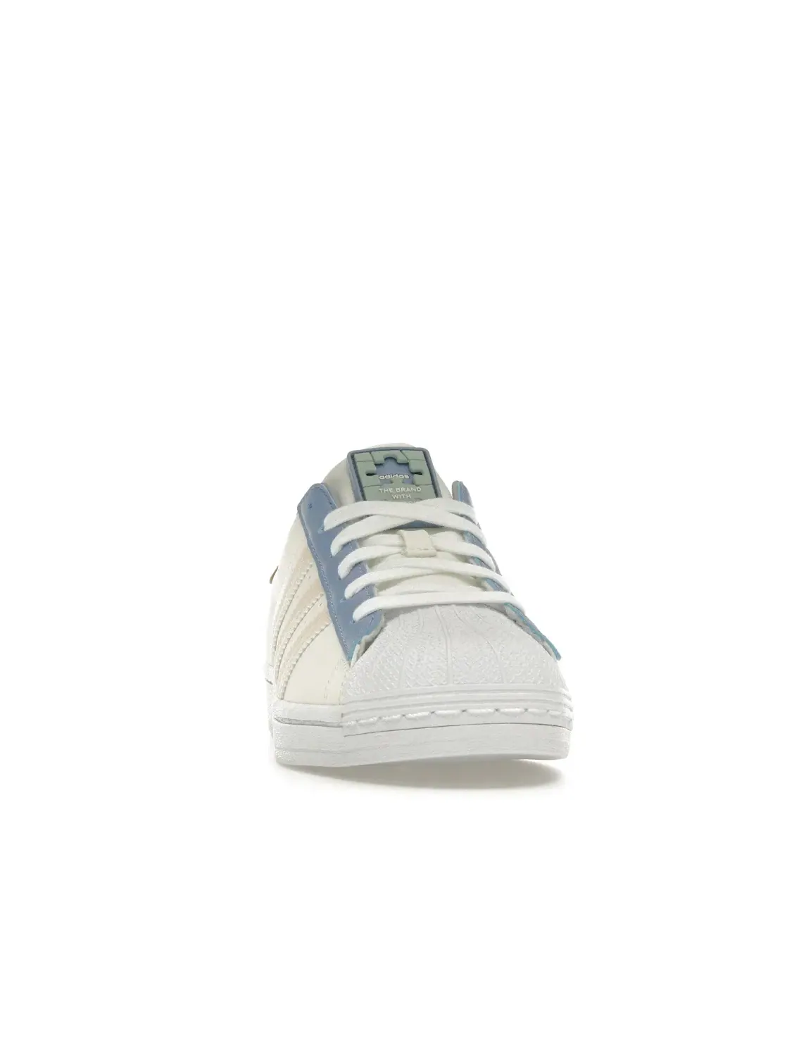 Мужские кроссовки с пазловым принтом Adidas Superstar — изображение 2 из 4, белый//серебристый