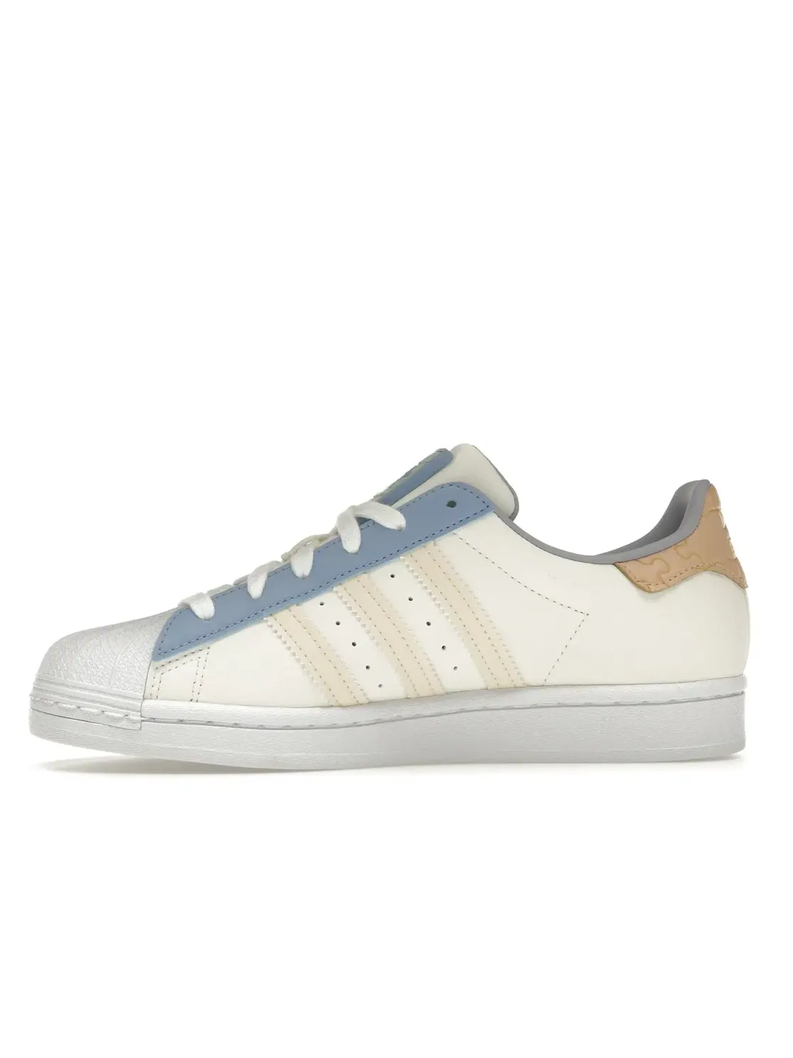 Мужские кроссовки с пазловым принтом Adidas Superstar — изображение 3 из 4, белый//серебристый