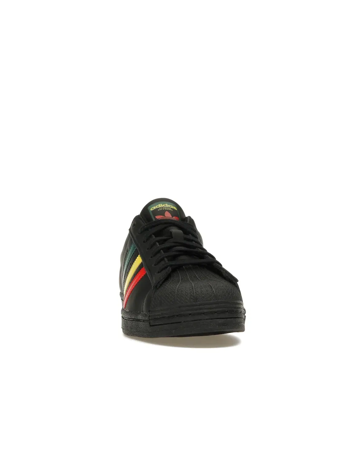 Мужские кроссовки Lifestyle Adidas Superstar — изображение 2 из 4, черный/желтый/зеленый