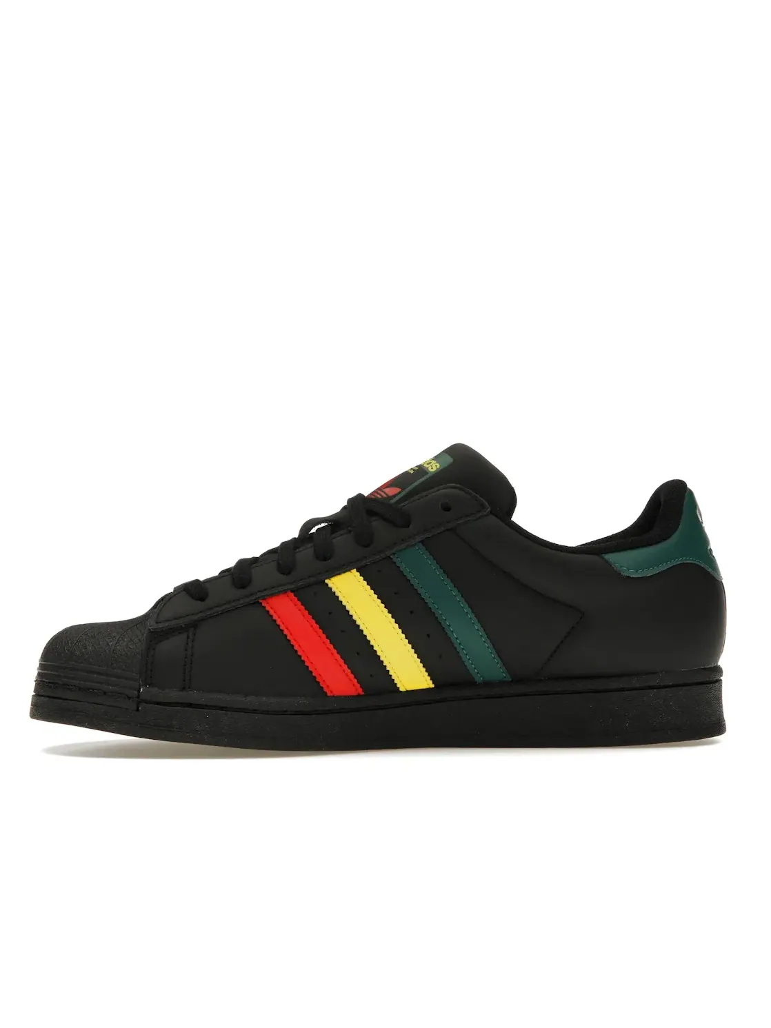 Мужские кроссовки Lifestyle Adidas Superstar — изображение 3 из 4, черный/желтый/зеленый