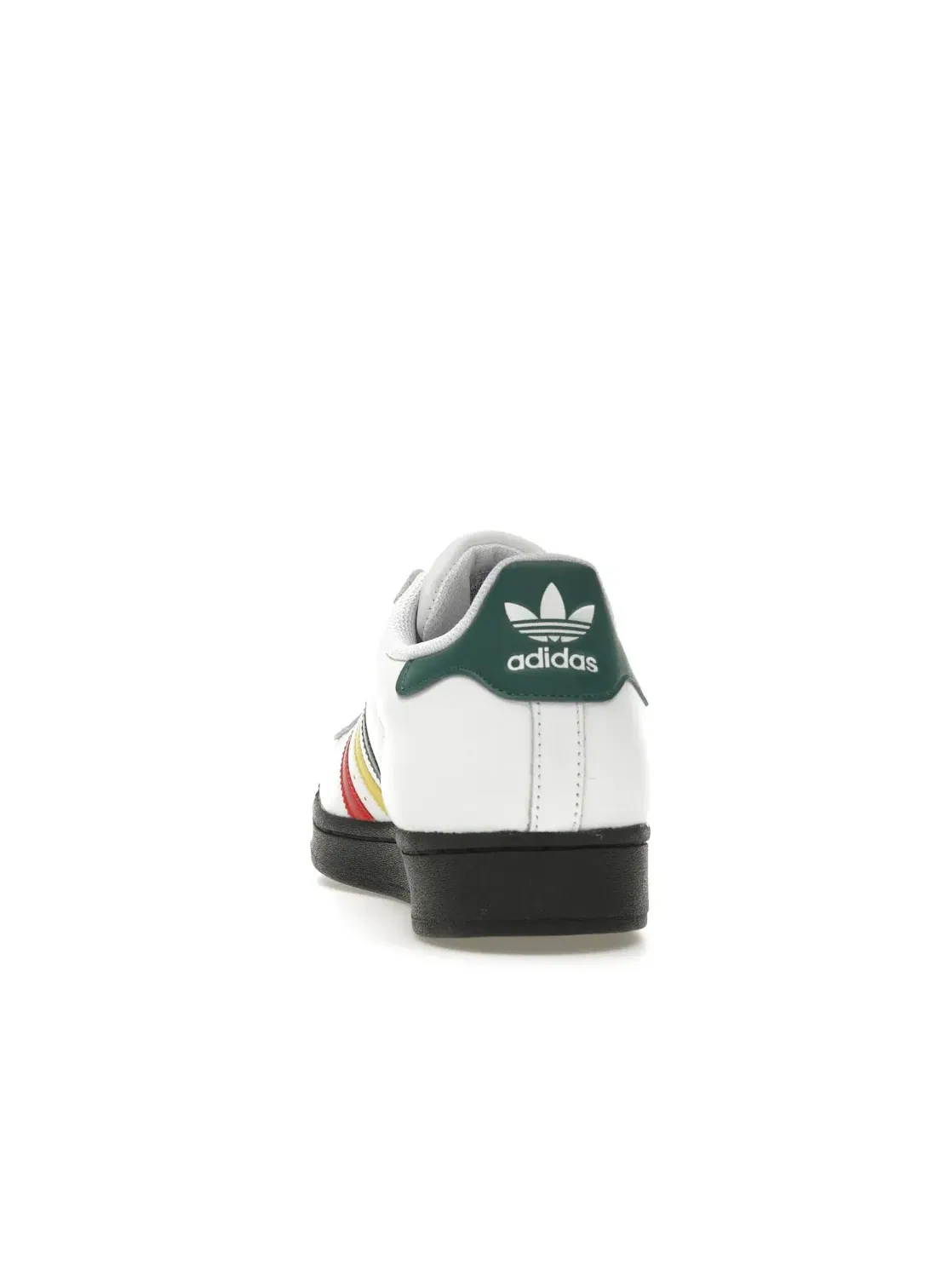 Мужские кроссовки Lifestyle Adidas Superstar Rasta — изображение 4 из 4, белый/желтый/зеленый