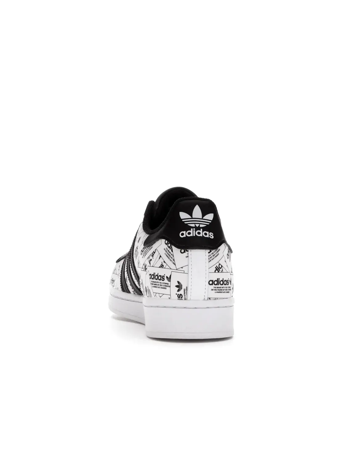 Мужские кроссовки с принтом Adidas Superstar Adidas — изображение 4 из 4, белый черный черный