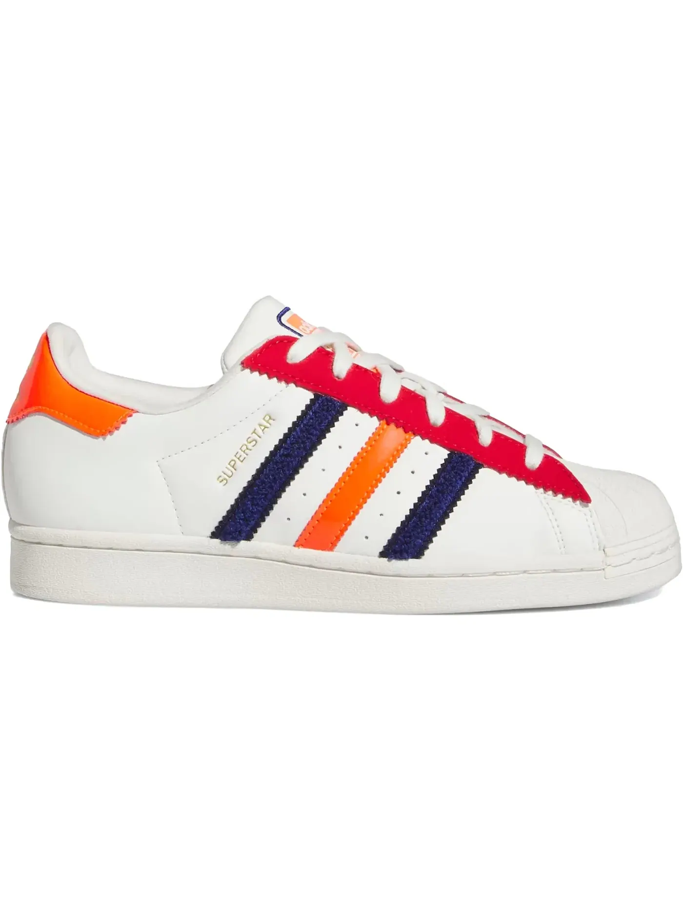 Женские кроссовки с принтом Adidas Superstar Adidas — изображение 1 из 1, белый//красный