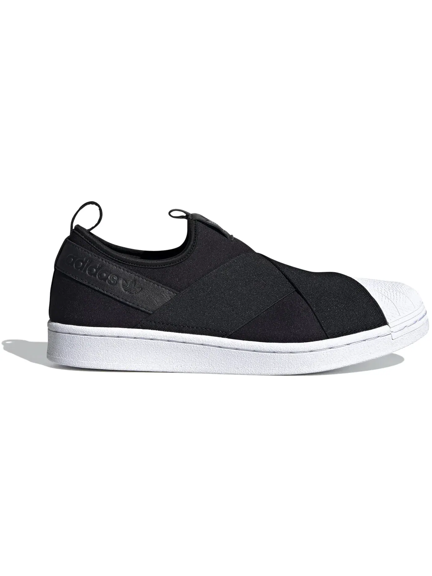Мужские кроссовки повседневные Superstar Slip-On Adidas — изображение 1 из 1, черный/черный/белый