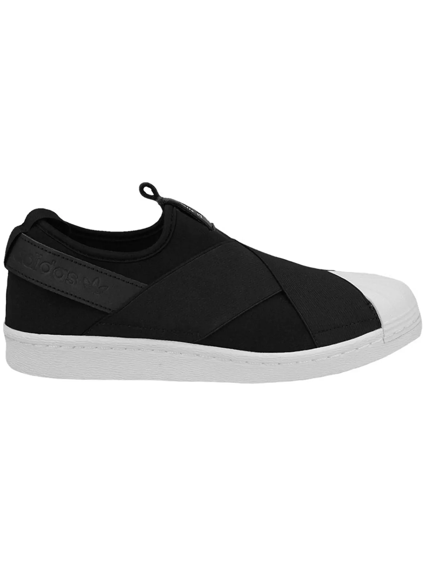 Женские кроссовки Lifestyle с принтом Adidas Superstar Slip-On — изображение 1 из 1, черный/черный/белый