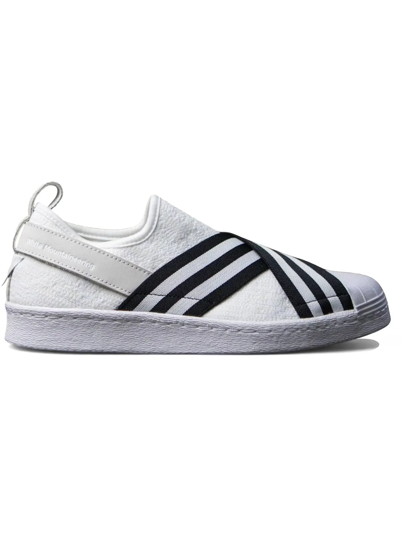 Мужские кроссовки без шнурков Adidas Superstar Slip-On — изображение 1 из 1, белый/черный
