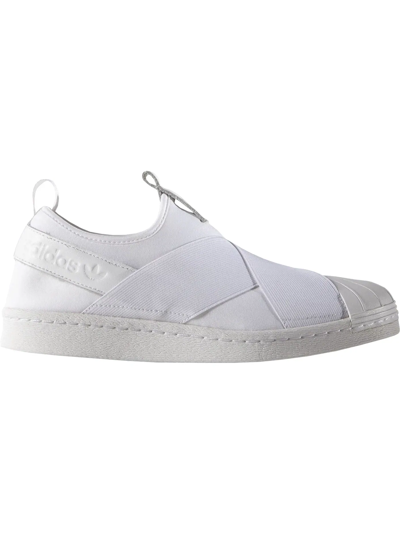 Женские кроссовки повседневные Adidas Superstar Slip-On — изображение 1 из 1, белый/белый/черный