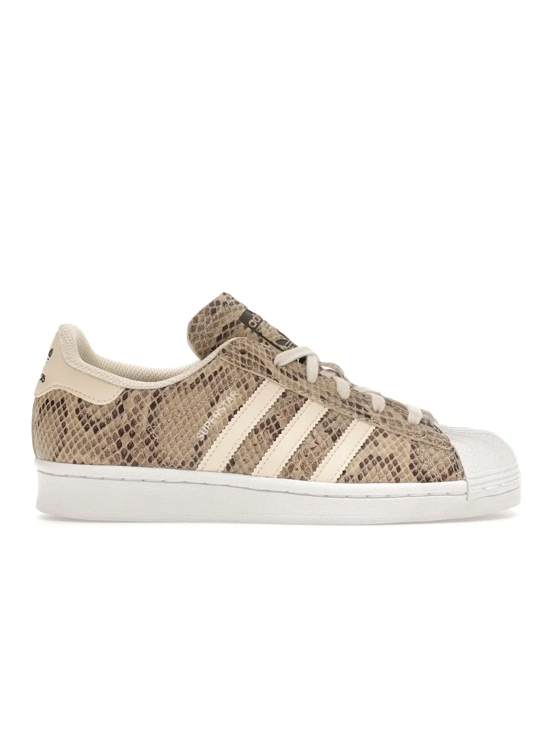 Женские кроссовки с принтом Adidas Superstar Adidas — изображение 1 из 4, белый/белый/черный