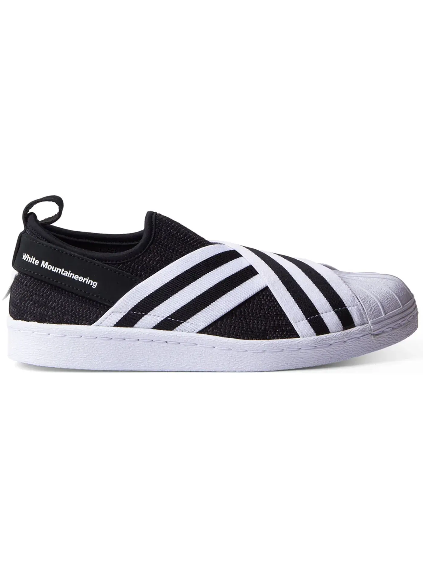 Мужские кроссовки без шнурков Adidas Superstar Slip-On — изображение 1 из 1, черный/белый/белый