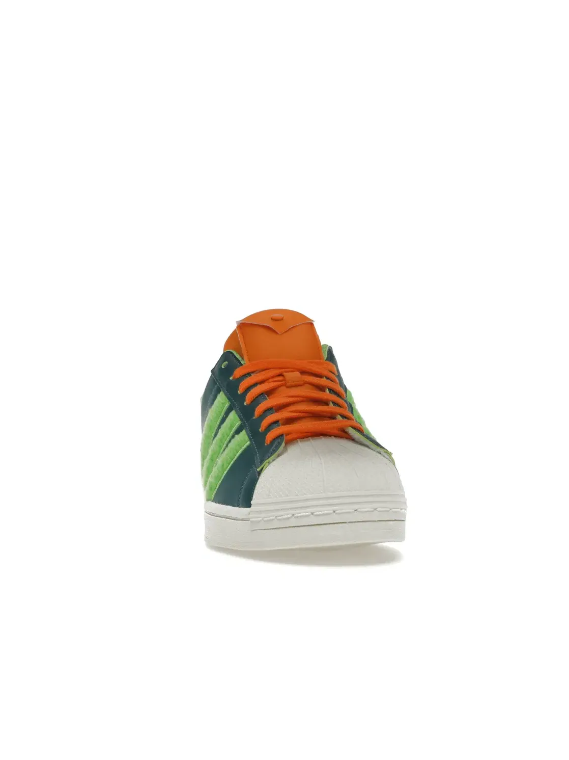 Мужские кроссовки с принтом Adidas Superstar Adidas — изображение 2 из 4, зеленый/оранжевый/белый