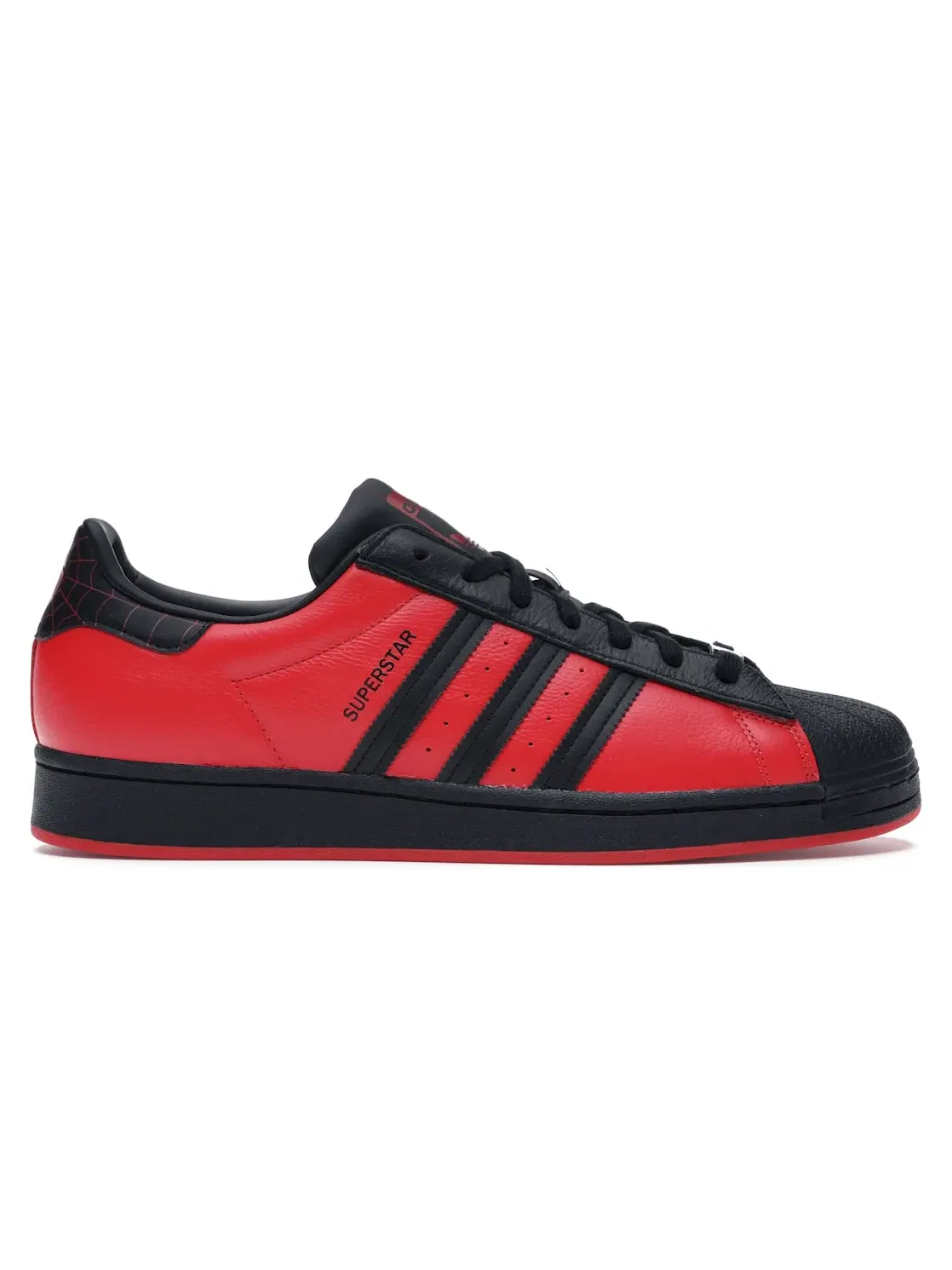Мужские кроссовки с принтом Adidas Superstar Adidas — изображение 1 из 4, черный черный красный