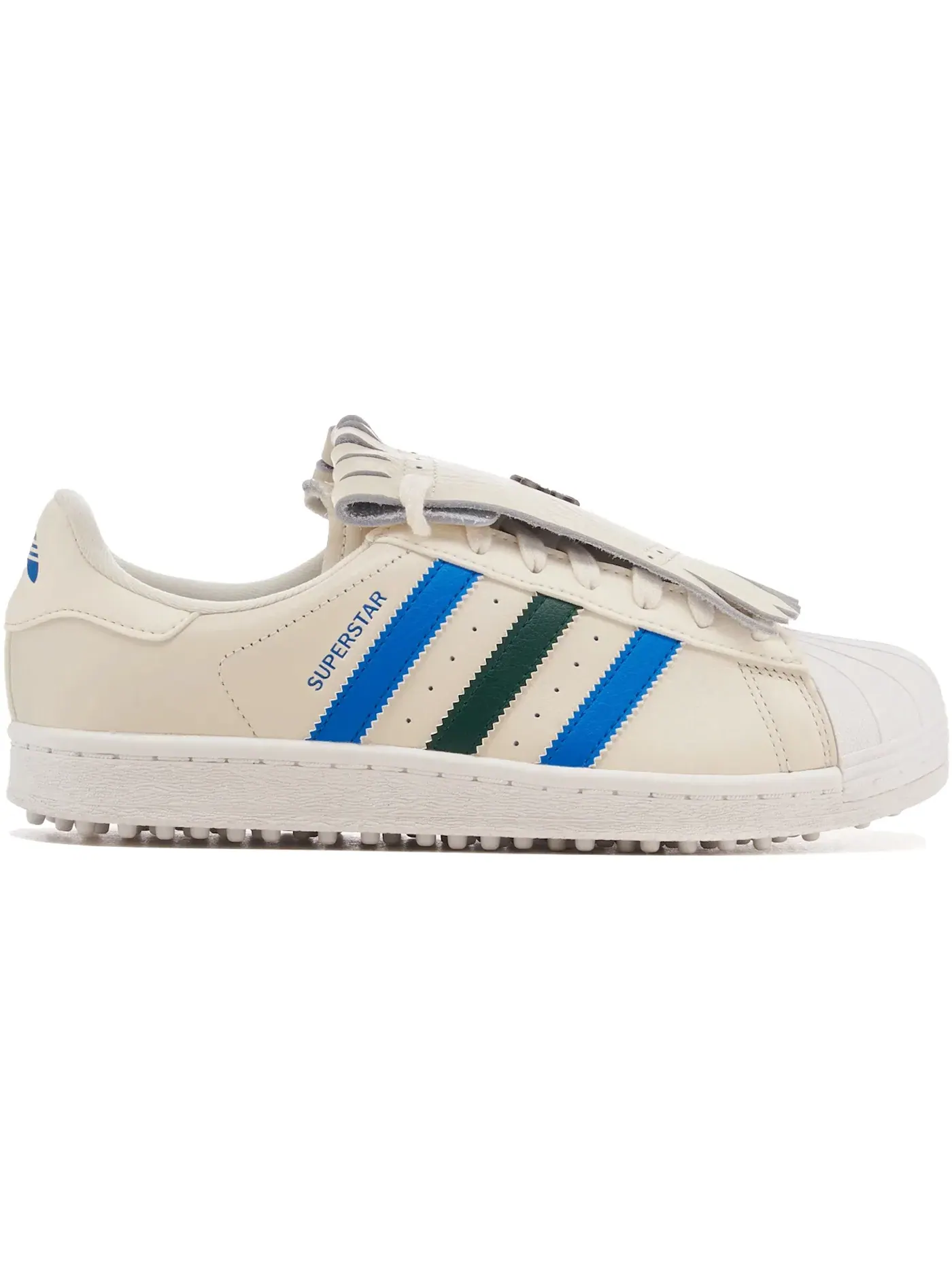 Мужские кроссовки без шипов Adidas Superstar Spikeless — изображение 1 из 1, белый/зеленый/синий