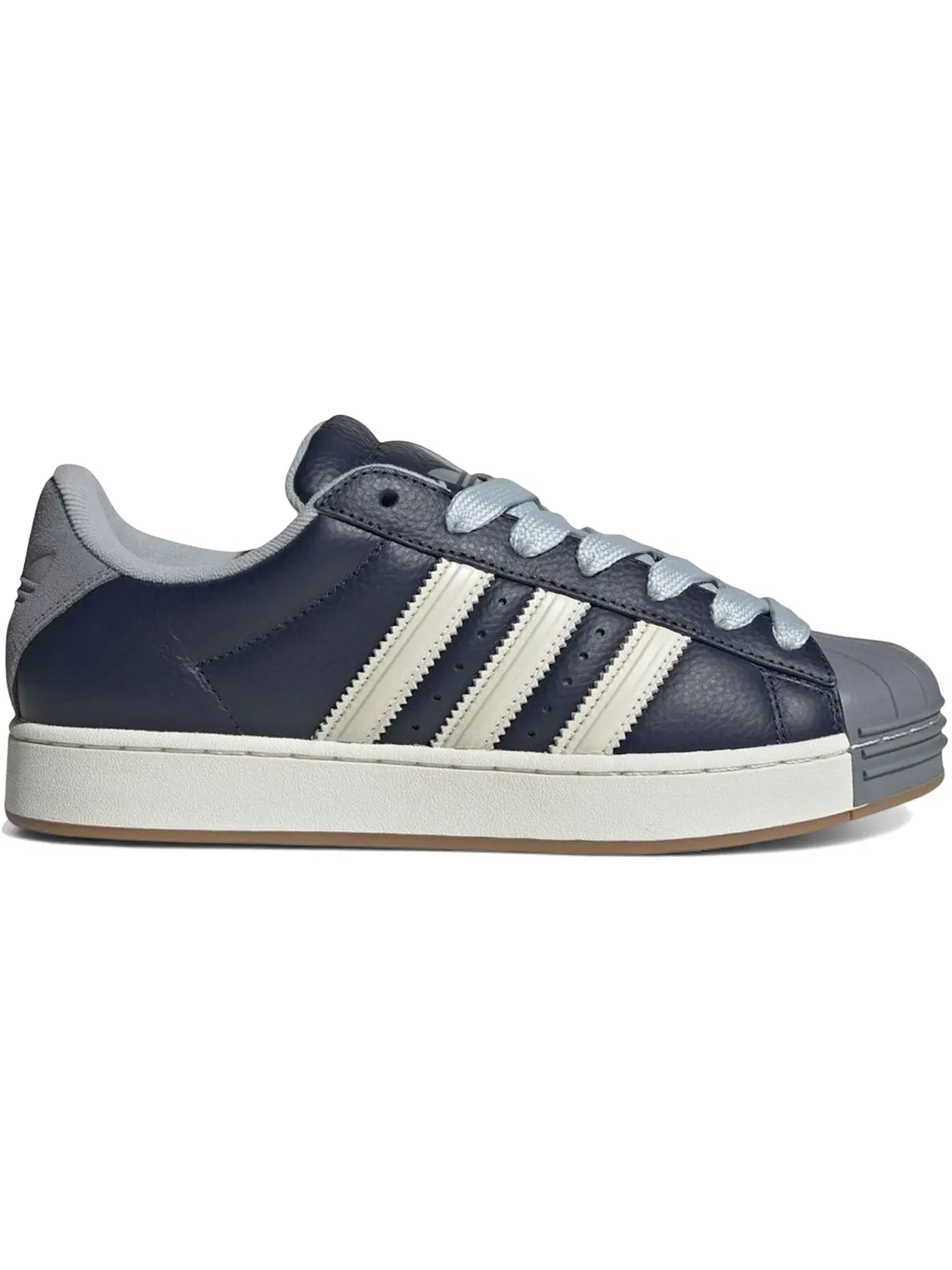Мужские кроссовки с контрастной подошвой Adidas Superstar ST — изображение 1 из 1, темно-синий/белый