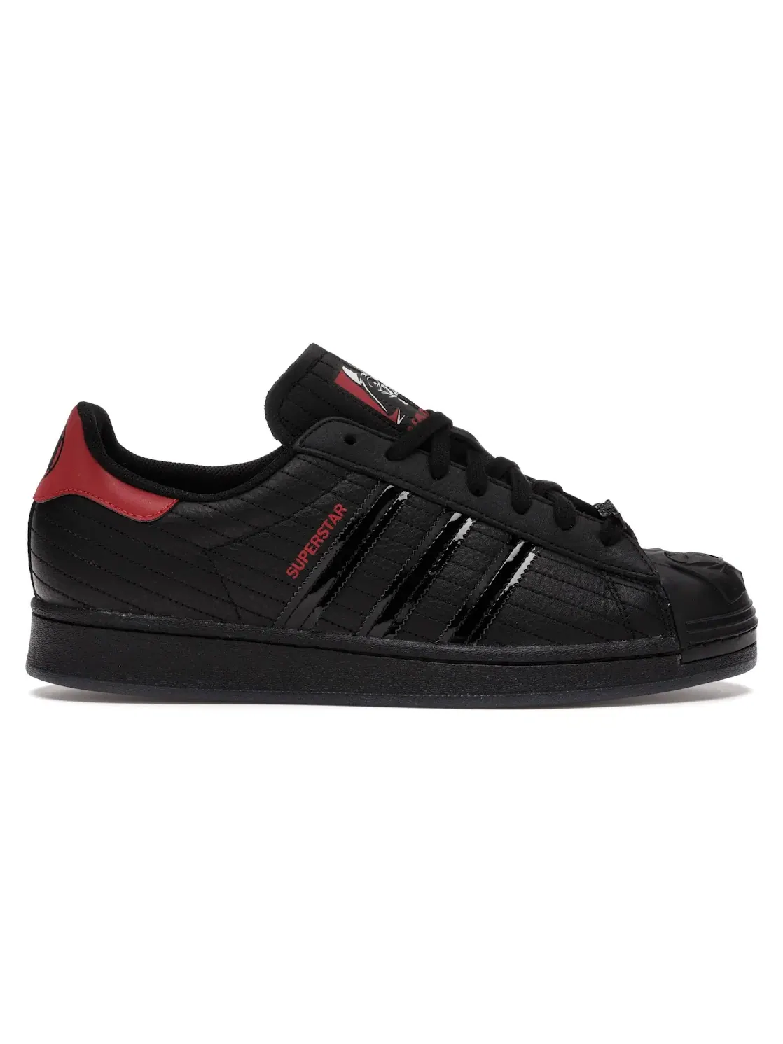 Мужские кроссовки с принтом Adidas Superstar Adidas — изображение 1 из 4, черный//черный