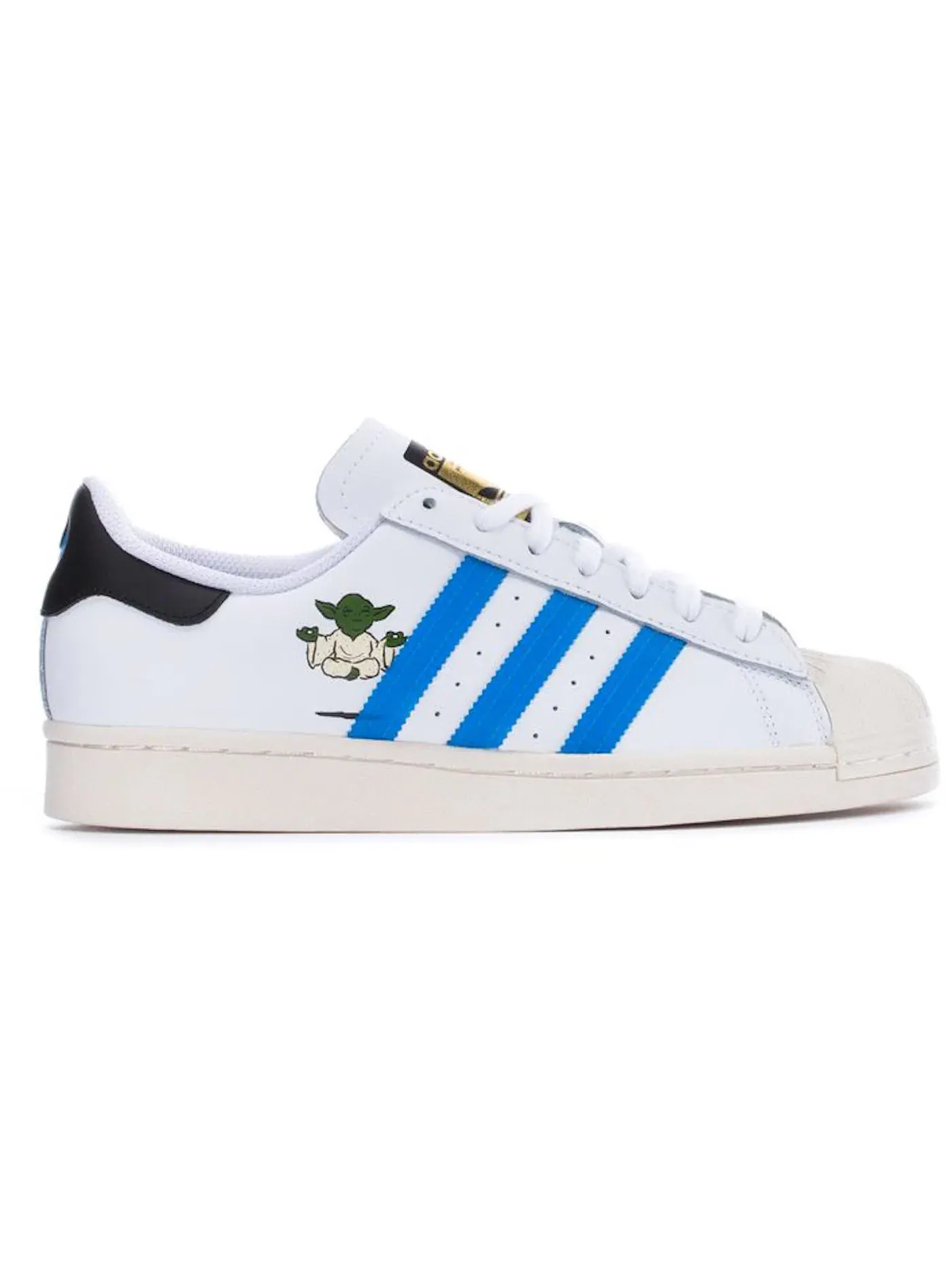 Детские кроссовки Lifestyle с принтом Adidas Superstar Star Wars Yoda Adidas — изображение 1 из 1, белый//белый