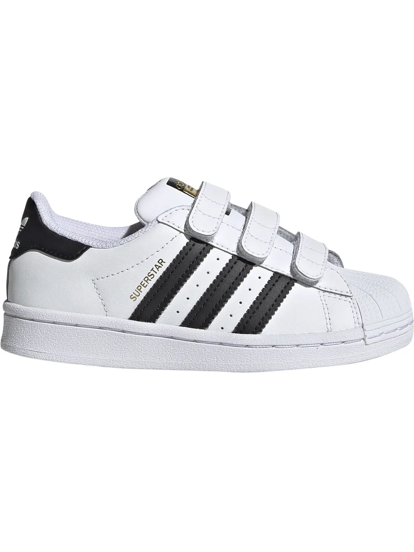 Детские кроссовки Lifestyle с ремешком Adidas Superstar — изображение 1 из 1, белый/черный/белый