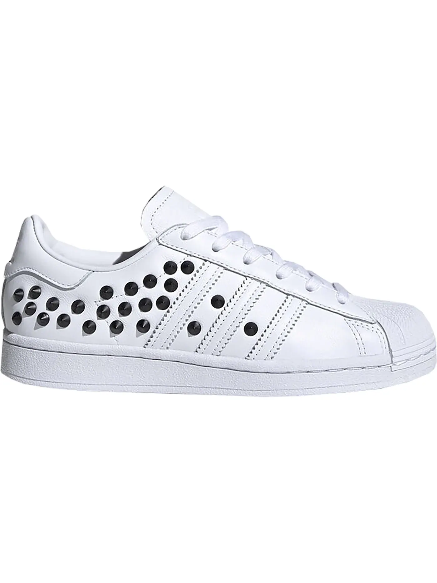Женские кроссовки Lifestyle с шипами Adidas Superstar — изображение 1 из 1, белый/черный