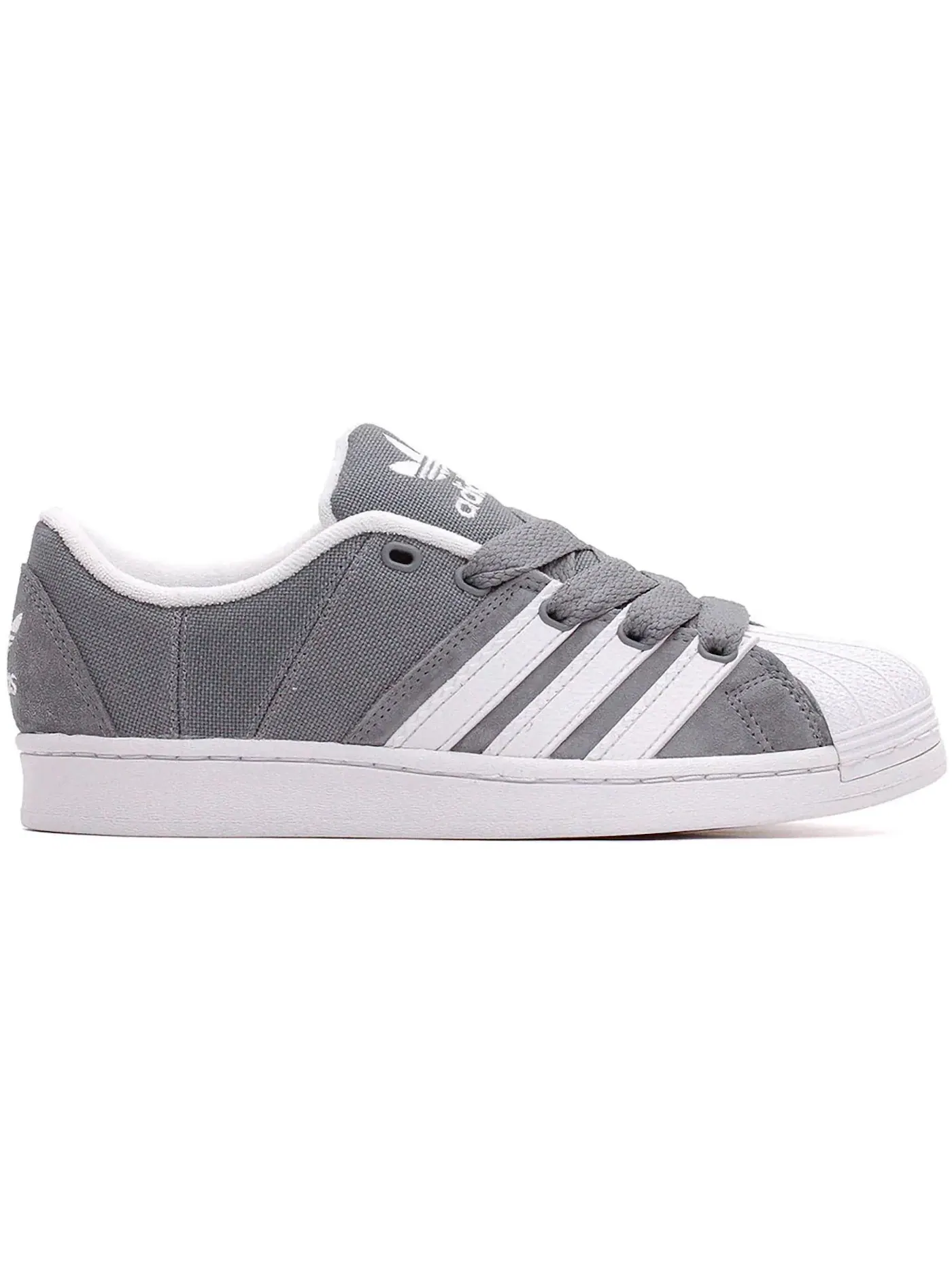 Мужские кроссовки Lifestyle Adidas Superstar Supermodified — изображение 1 из 1, серый/белый/белый