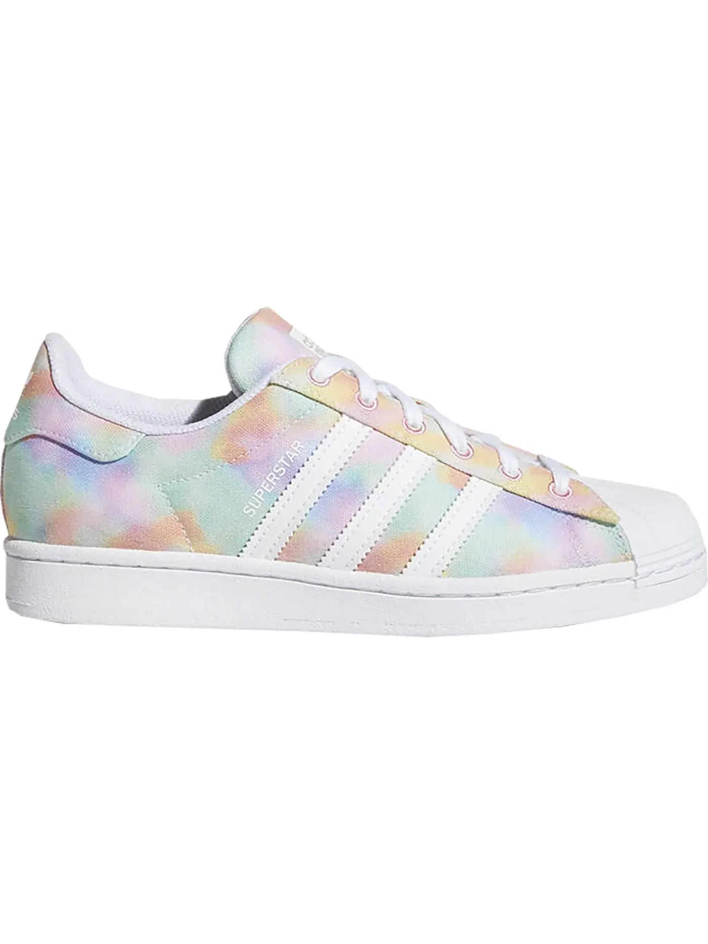 Женские кроссовки с принтом Adidas Superstar — изображение 1 из 1, белый