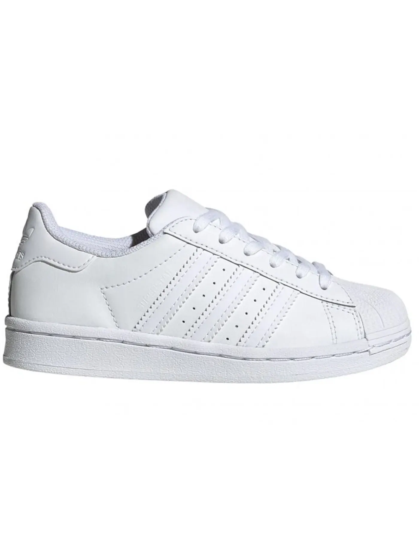 Детские кроссовки с перфорированным носком Adidas Superstar — изображение 1 из 1, белый белый белый