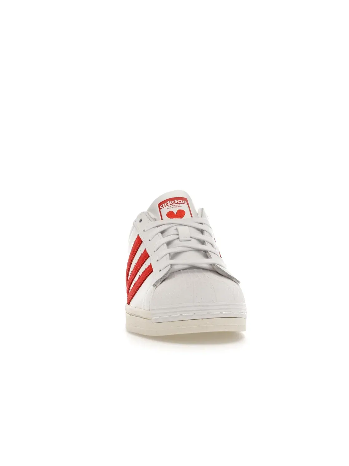 Женские кроссовки lifestyle Adidas Superstar — изображение 2 из 4, белый/яркий красный