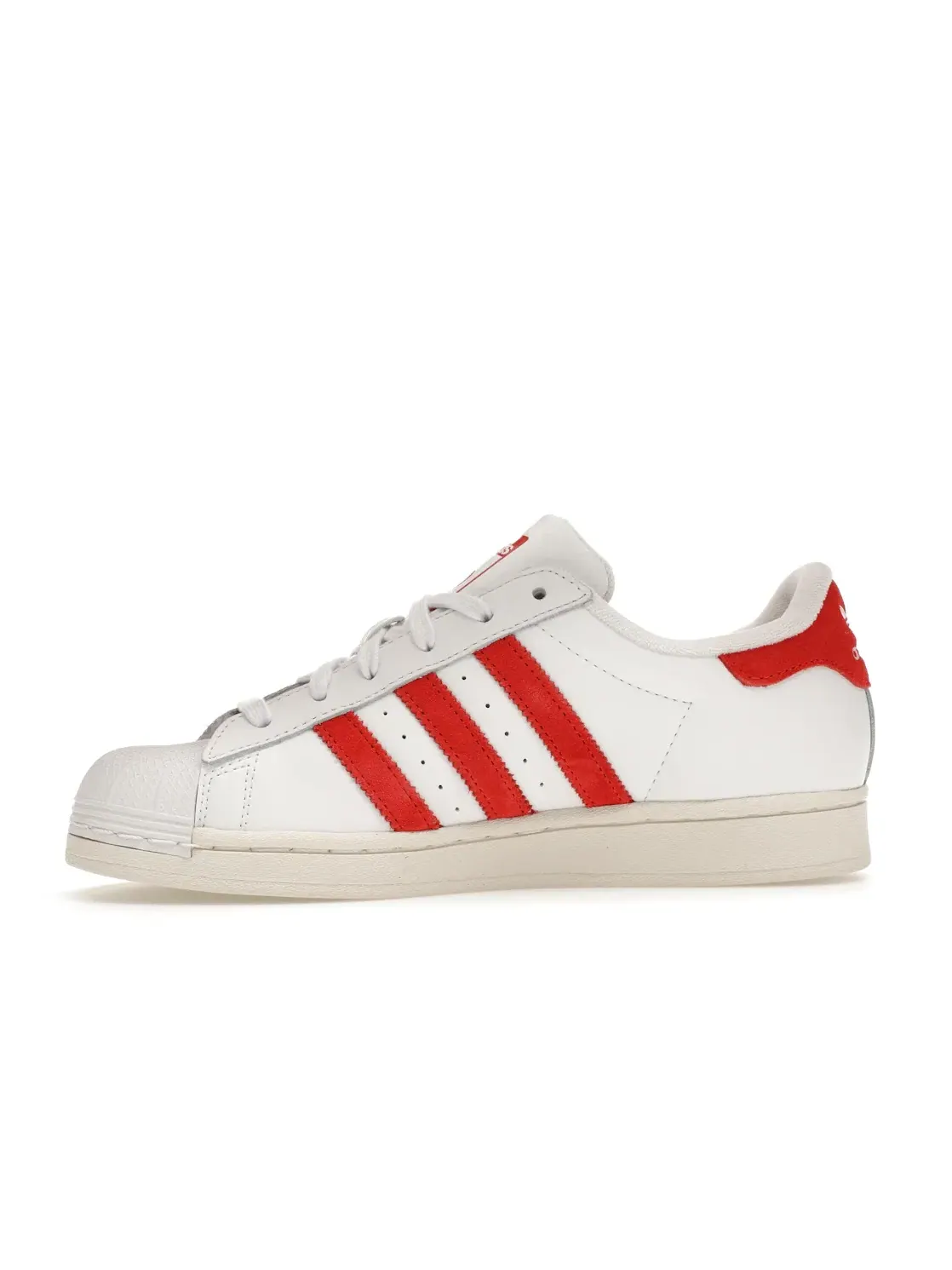 Женские кроссовки lifestyle Adidas Superstar — изображение 3 из 4, белый/яркий красный