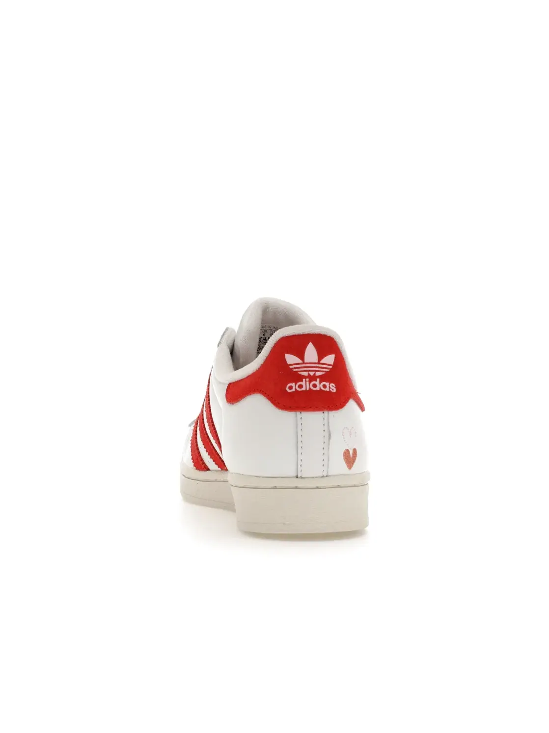 Женские кроссовки lifestyle Adidas Superstar — изображение 4 из 4, белый/яркий красный