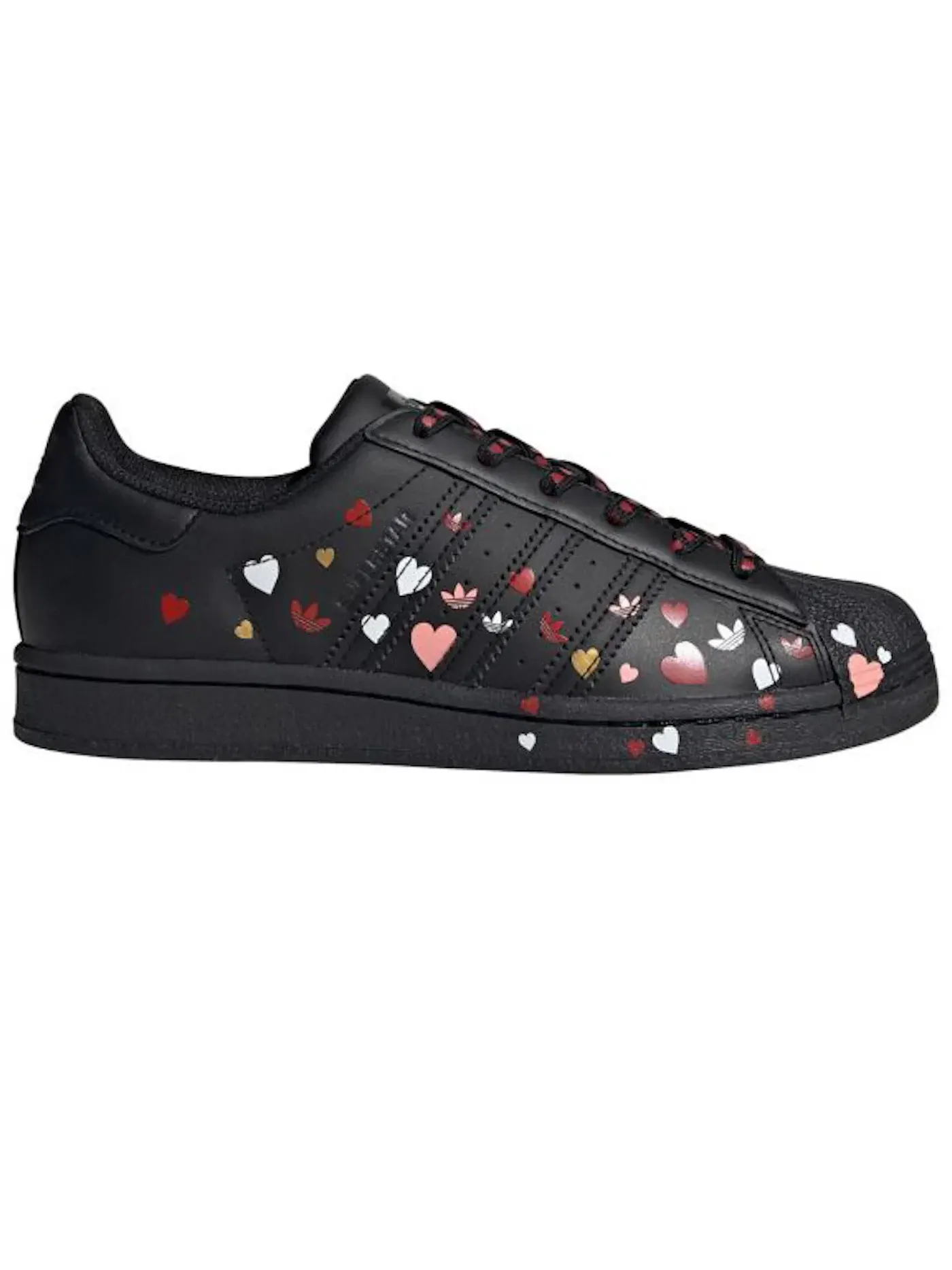 Женские кроссовки с принтом Adidas Superstar Adidas — изображение 1 из 1, черный/белый/розовый