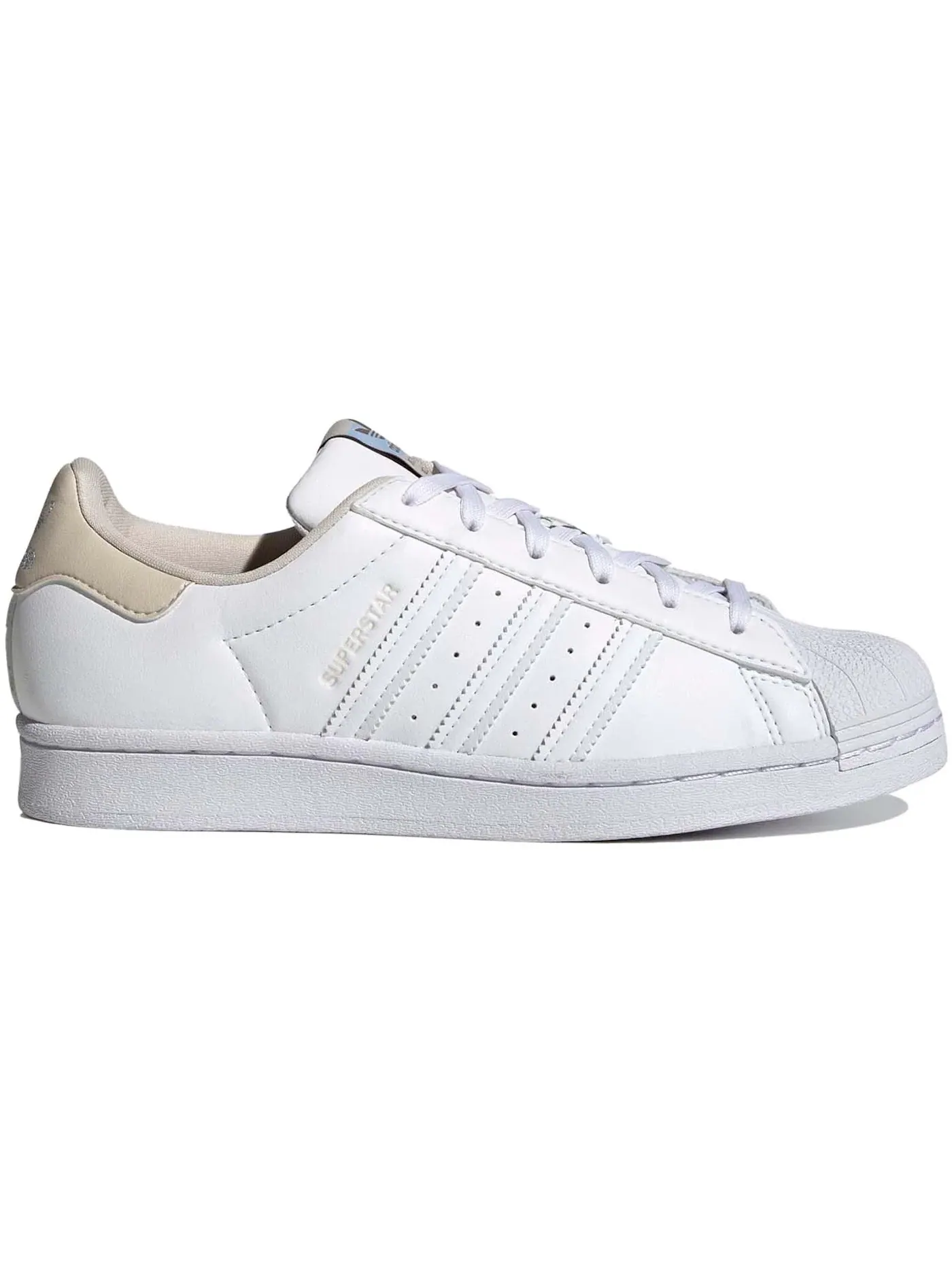 Женские кроссовки без кожаных компонентов Adidas Superstar Adidas — изображение 1 из 1, белый/белый